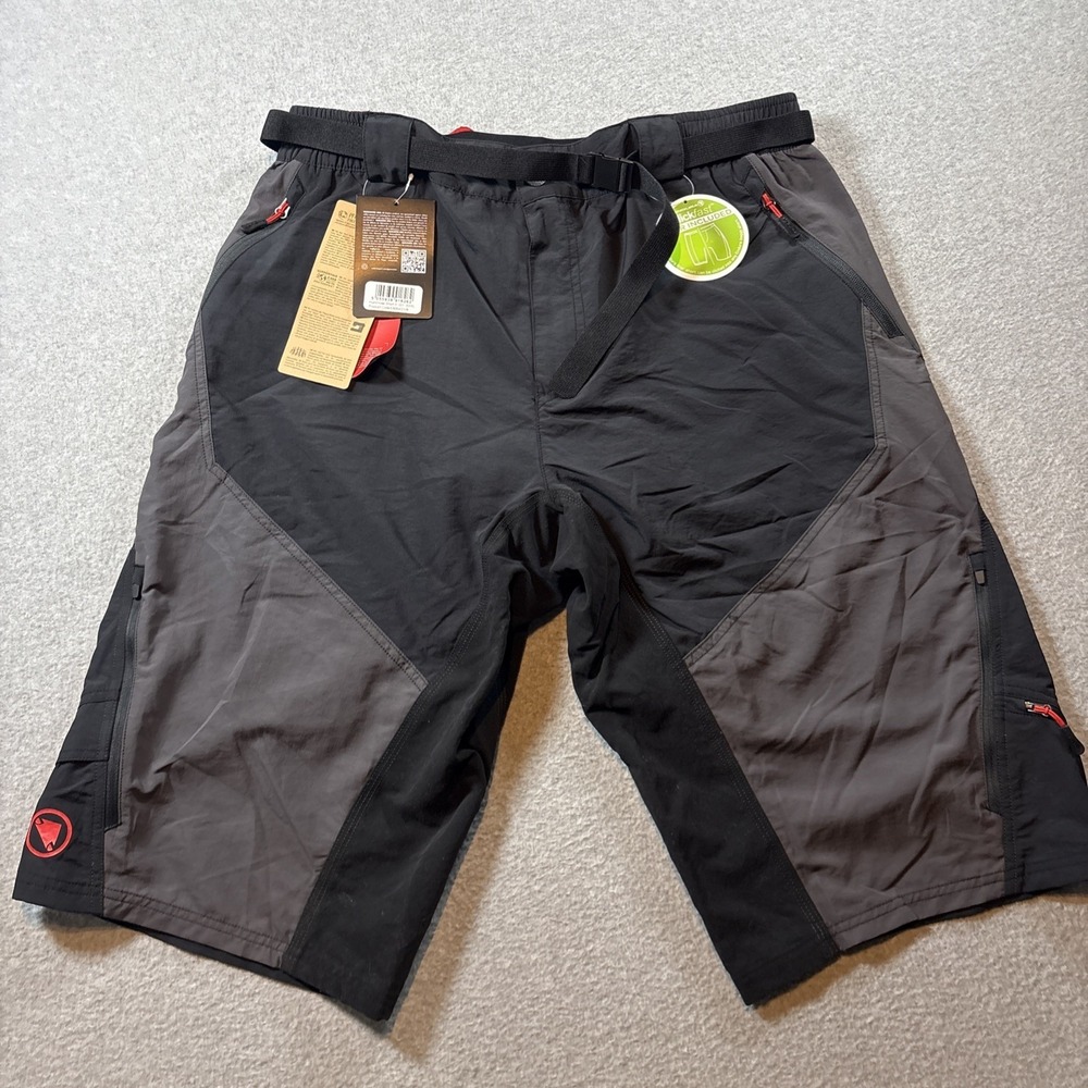 Endura Humvee 2 Shorts Size 3XL Mens Mountain Bike Shorts Mtb Red Black Grey NEW